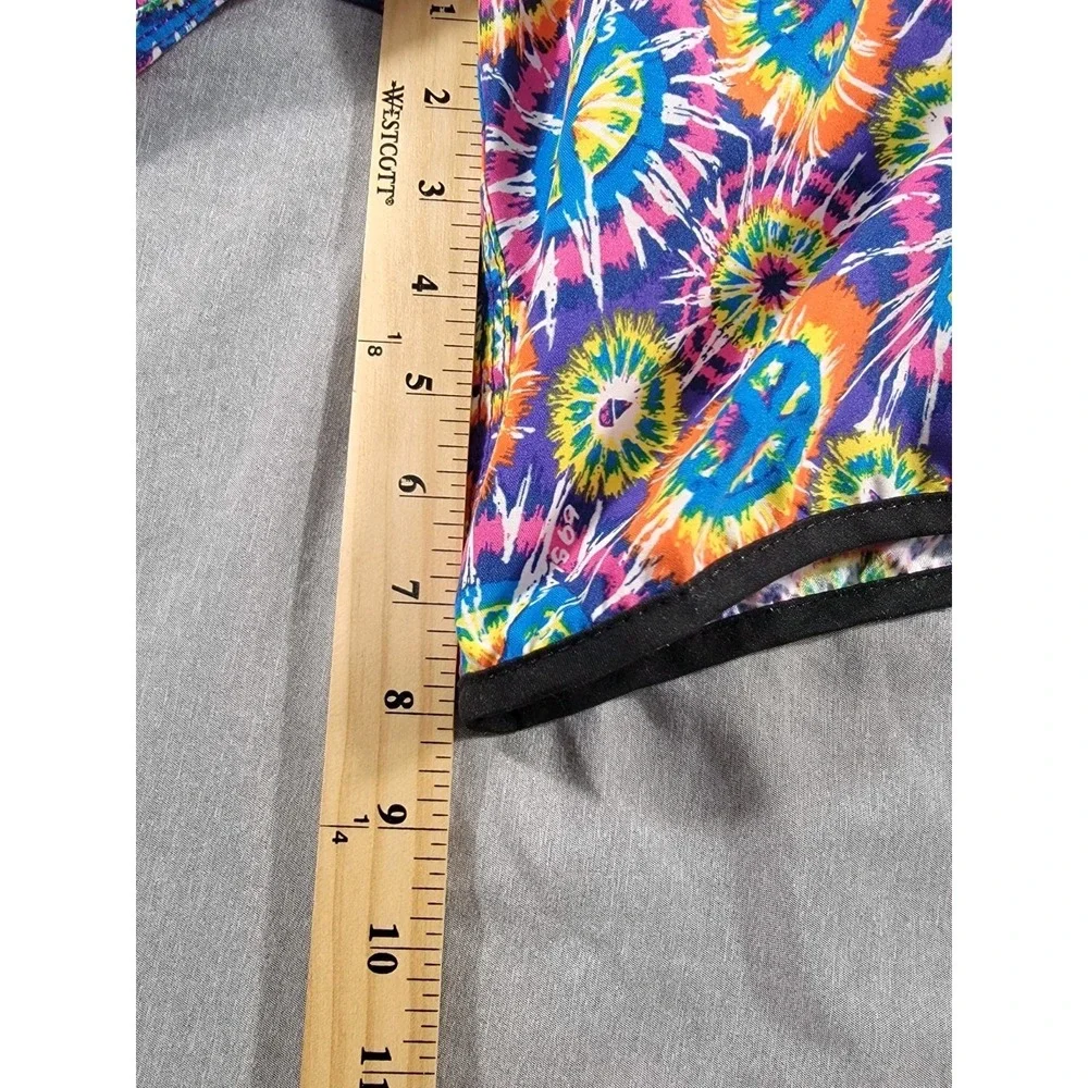 69 Slam Board‎ Shorts 34x8 70's Peace Sign, Hippie, Swim, Beach, Surf, Pool